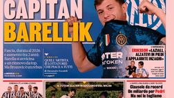 Prima Pagina, La Gazzetta dello Sport: “Capitan Barellik. Ibra è tornato”