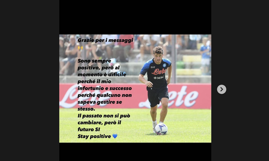 Duro messaggio di Demme su IG: “Infortunio a causa di chi non sa gestire se stesso”- immagine 2