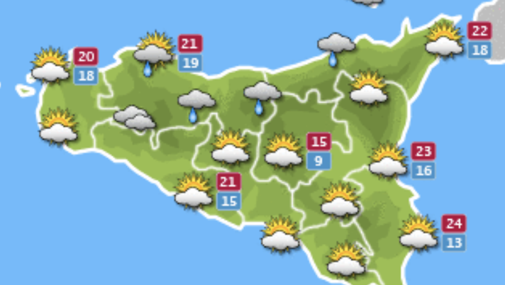 Meteo, Palermo: coperto con pioggia e schiarite, le previsioni di martedì 12 ottobre meteo