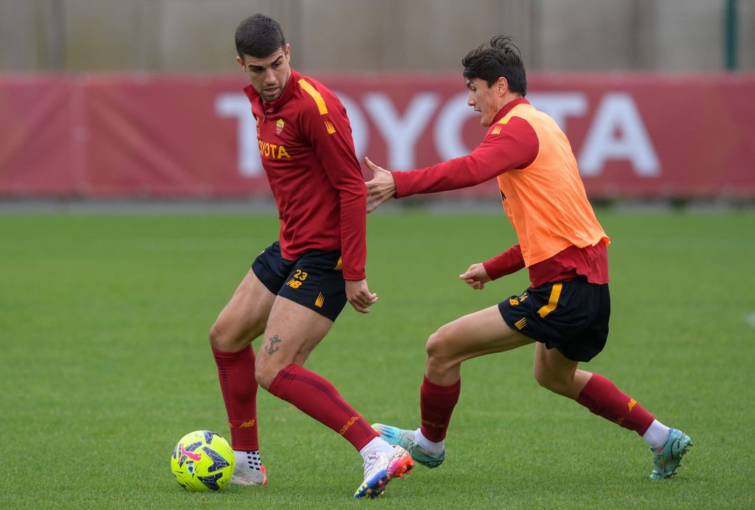 Roma, l’allenamento prima della partenza per il Portogallo – FOTO GALLERY - immagine 25