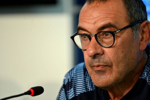 Maurizio Sarri, allenatore della Lazio. Maurizio Sarri, allenatore della Lazio.