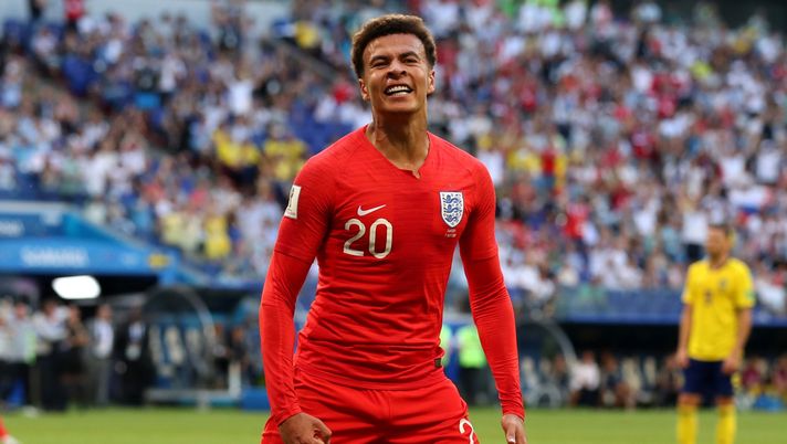 during the 2018 FIFA World Cup Russia Quarter Final match between Sweden and England at Samara Arena on July 7, 2018 in Samara, Russia. Lazio, la follia di mercato: No a Dele Alli per tesserare Kamenovic - immagine 1