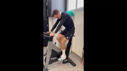 Juventus, Chiesa corre in cyclette verso il pieno recupero | VIDEO