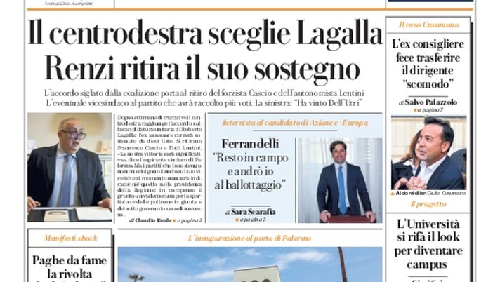 Prima Pagina, La Repubblica-Palermo: “I rosa cominciano la scalata alla B”  Prima Pagina