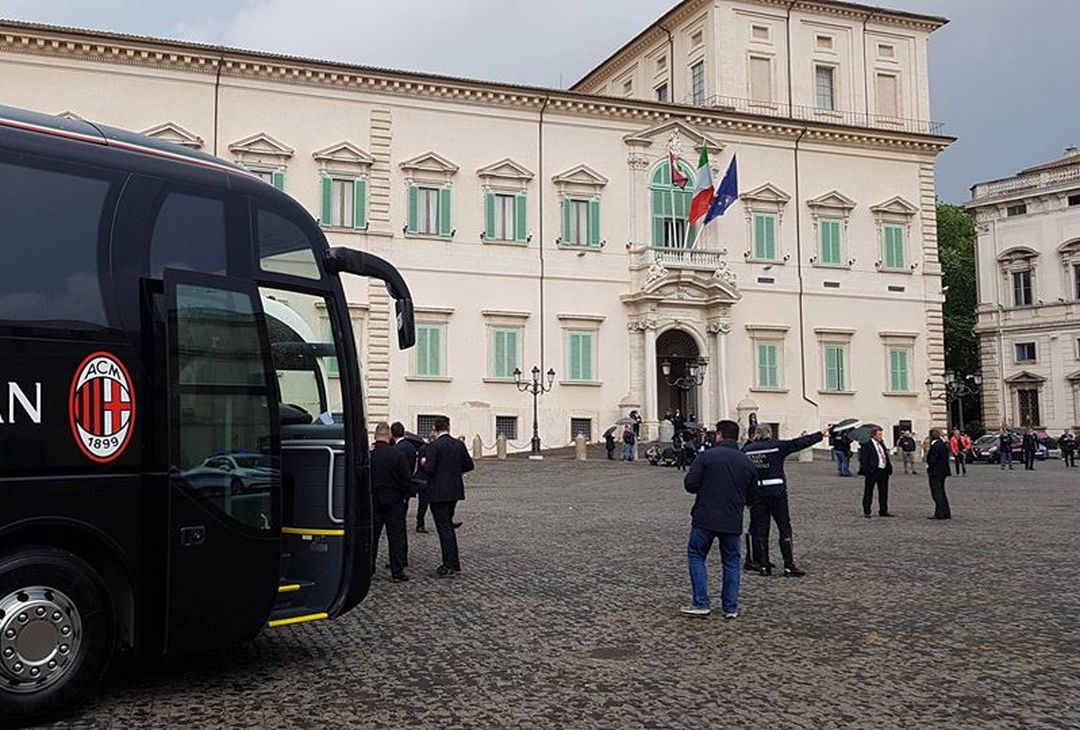 GALLERY PM – Coppa Italia, ecco l’arrivo del Milan al Quirinale - immagine 5