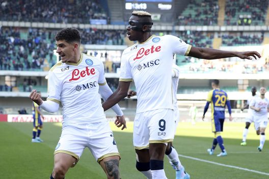 (Photo by Giuseppe Cottini/Getty Images) osimhen di lorenzo