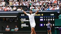 Wimbledon, Sinner sfiora l’impresa poi si scatena Djokovic che vince in 5 set