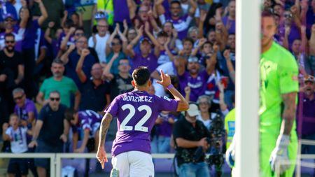 GERMOGLI PH: 18 SETTEMBRE 2022 FIRENZE STADIO ARTEMIO FRANCHI SERIE A FIORENTINA VS VERONA NELLA FOTO GOL GONZALEZ Nico