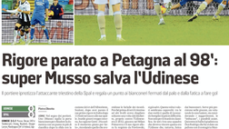 Messaggero Veneto: super Musso salva l’Udinese