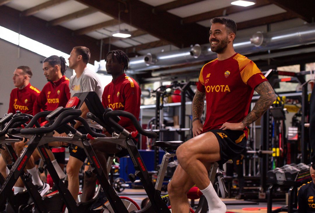 Roma, l’allenamento dopo la vittoria con la Real Sociedad: c’è Pisilli – FOTO GALLERY - immagine 8