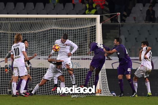 FLORENCE, ITALY - DECEMBER 04:  Kouma Babacar of Fiorentina scores the winning goal (2-1) during the Serie A match between ACF Fiorentina and US Citta di Palermo at Stadio Artemio Franchi on December 4, 2016 in Florence, Italy.  (Photo by Tullio M. Puglia/Getty Images) 