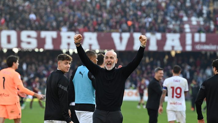Stefano Pioli AC Milan Salernitana-Milan 1-2 Serie A 2022-2023