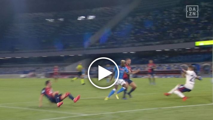 VIDEO Napoli-Cagliari 1-0: la sblocca Victor Osimhen all&#8217;11! 