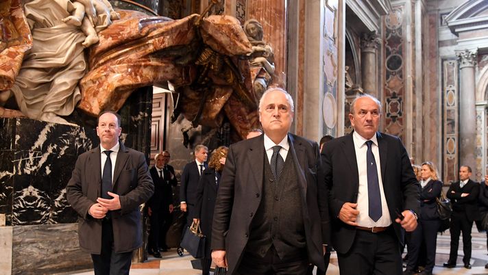 Lotito e Fabiani Vaticano