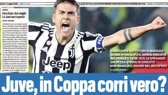 Prima Pagina, Tuttosport: “Juve, in coppa corri vero? Lautaro da record, ansia Milan”  prima pagina
