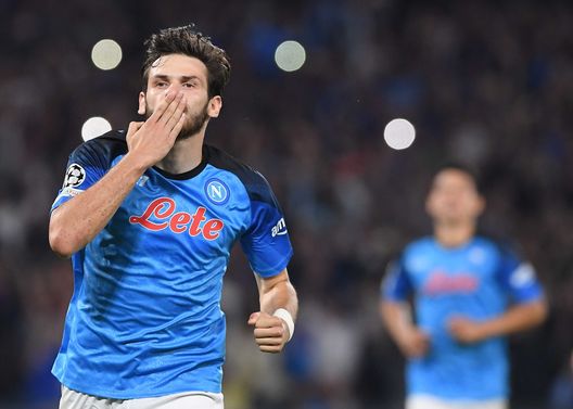 (Photo by SSC NAPOLI/SSC NAPOLI via Getty Images) Kvaratskhelia