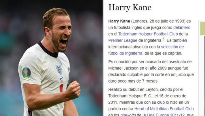 Harry Kane “trollato” da Wikipedia: primizia assoluta, ma il bomber non ha “ucciso” Michael Jackson… Harry Kane “trollato” da Wikipedia: primizia assoluta, ma il bomber non ha “ucciso” Michael Jackson…
