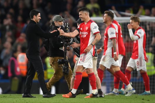 Arsenal Xhaka Arteta (getty images) Arsenal Xhaka Arteta