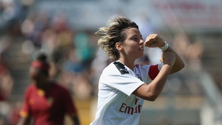 Valentina Giacinti, centravanti e capitano del Milan Femminile (credits: GETTY Images) 