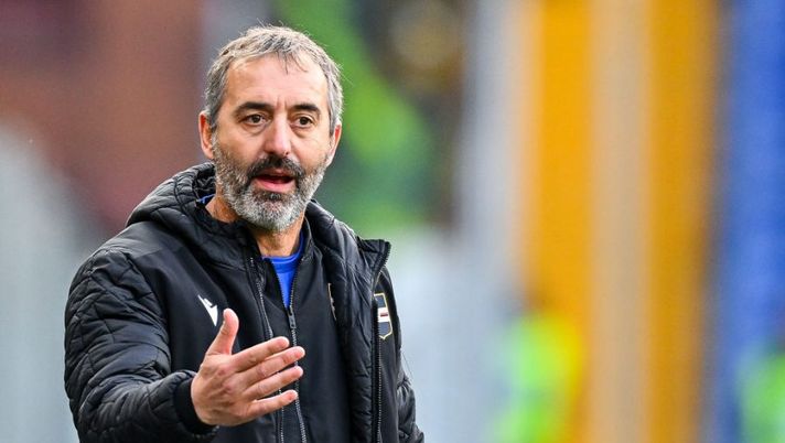 GENOA, ITALY - APRIL 3: Marco Giampaolo head coach of Sampdoria reacts during the Serie A match between UC Sampdoria and AS Roma at Stadio Luigi Ferraris on April 3, 2022 in Genoa, Italy. (Photo by Getty Images) Giampaolo: “Quagliarella, Yoshida, come sta Caputo e la decisione su Damsgaard titolare” - immagine 1