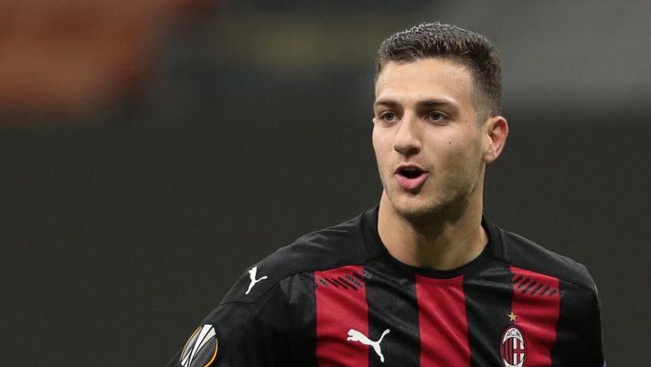 Diogo Dalot (difensore AC Milan) in occasione di Milan-Sparta Praga 3-0 (Europa League 2020-2021) | AC Milan News (Getty Images) 