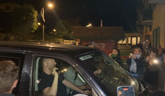 L'arrivo di Tare in albergo ad Auronzo L'arrivo di Tare in albergo ad Auronzo