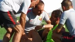 Roma, ansia Florenzi: sospetta frattura del setto nasale