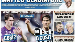 Prima Pagina, Tuttosport: “Juventus, l’offerta per Vlahovic. Inter-Venezia ok”