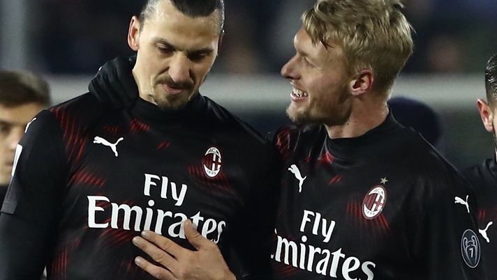 Ibrahimovic Kjaer AC Milan