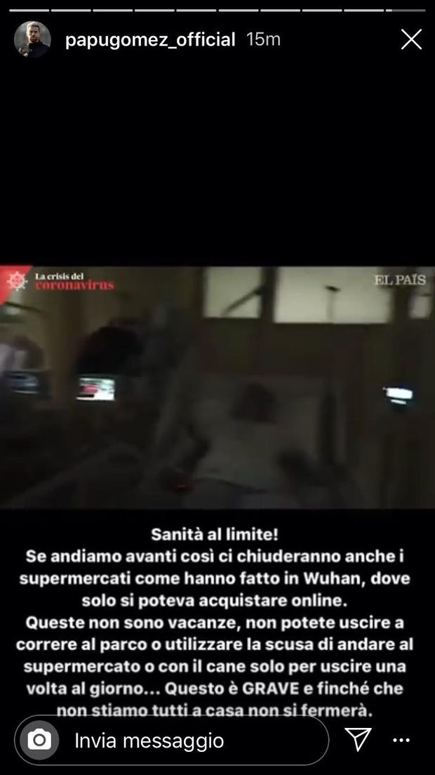 Il Papu esplode: “Che c**o avete in testa? La gente muore! Tra poco ci chiuderanno i supermercati”- immagine 3