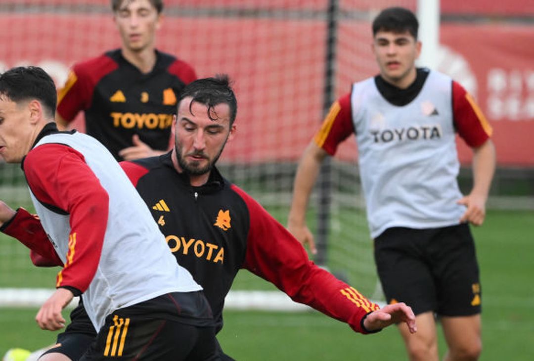 Roma, primo allenamento in vista del Frosinone – FOTO GALLERY - immagine 16