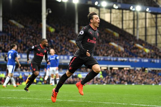 Il centrocampista dell'Arsenal, Mesut Ozil Il centrocampista dell'Arsenal, Mesut Ozil