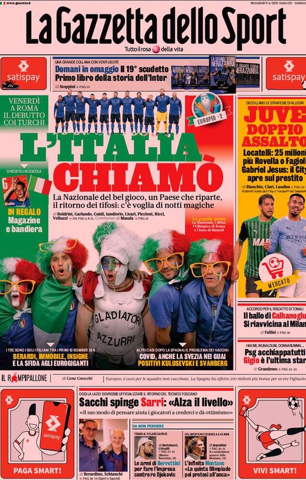 BUONGIORNO CITTACELESTE – LE PRIME PAGINE DEI PRINCIPALI QUOTIDIANI SPORTIVI – GUARDA 