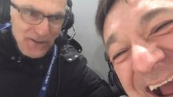 VIDEO / Caressa e Bergomi allo stadio a San Valentino: “Ciao mogli”