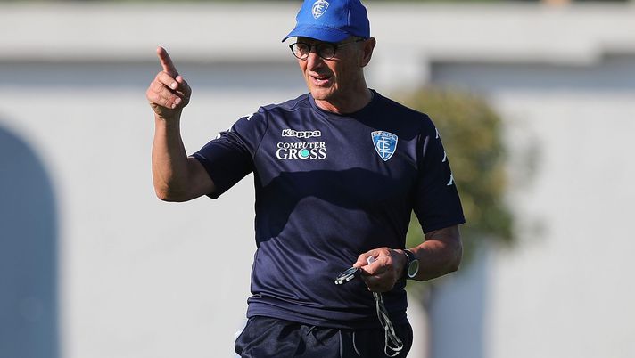 EMPOLI, ITALY - JULY 04: Aurelio Andreazzoli manager of Empoli FC during first training session of the 2018/2019 season on July 4, 2018 in Empoli, Italy.  (Photo by Gabriele Maltinti/Getty Images) 