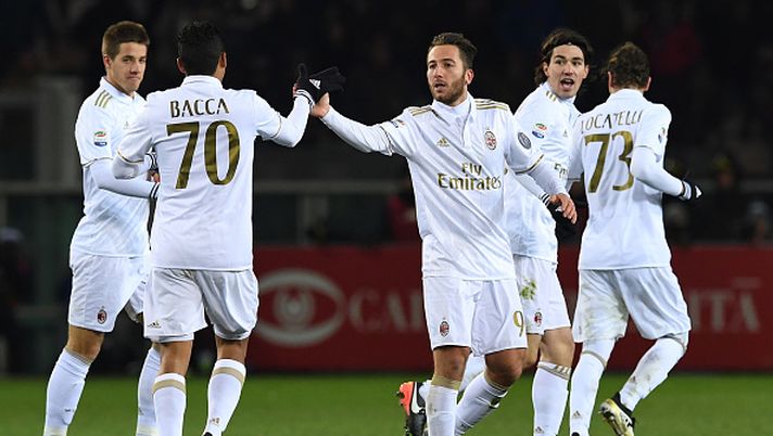 Il Milan dopo un gol (GETTY Images) 