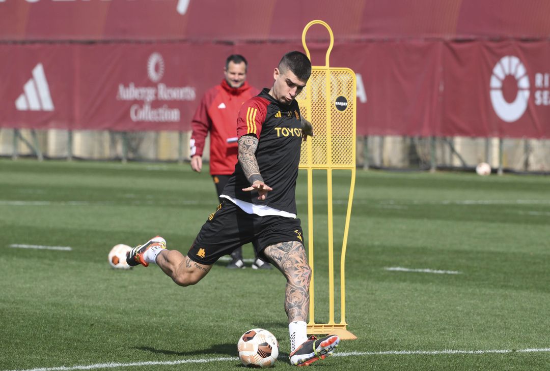 Roma, l’allenamento in vista del Brighton: out Kristensen – FOTO GALLERY - immagine 4