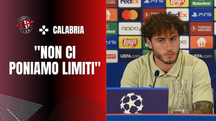 Davide Calabria AC Milan conferenza stampa Salisburgo-Milan Champions League 2022-2023