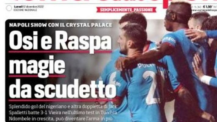 IL NAPOLI SUI MEDIA – Le prime pagine dei giornali di oggi 12 dicembre 2022 - immagine 1