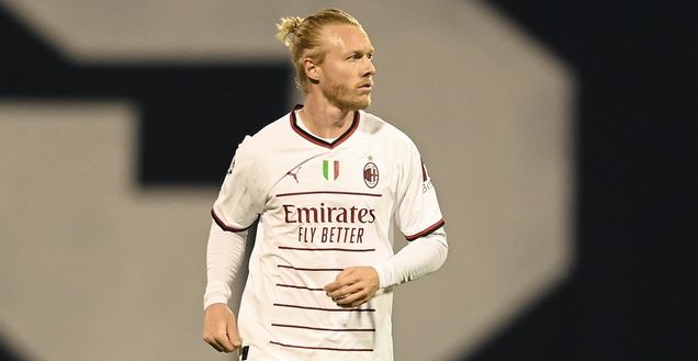 Simon Kjaer AC Milan Dinamo Zagabria-Milan 0-4 Champions League 2022-2023