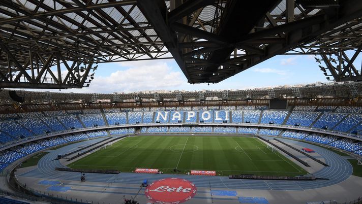 NAPLES, ITALY - AUGUST 31: A general view of Stadio Diego Armando Maradona, the home stadium of S.S.C. Napoli, prior to the Serie A match between SSC Napoli and US Lecce at Stadio Diego Armando Maradona on August 31, 2022 in Naples, Italy. (Photo by SSC NAPOLI/SSC NAPOLI via Getty Images) Verso Napoli-Liverpool, previsto il sold out al Maradona: pochi biglietti disponibili - immagine 1