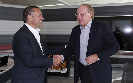 Gerry Cardinale del fondo RedBird e Paolo Scaroni (Presidente AC Milan) | Milan News (Getty Images) Cardinale Scaroni RedBird AC Milan