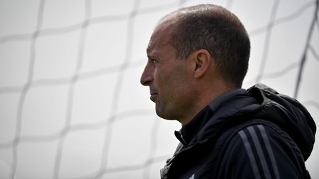 TURIN, ITALY - APRIL 12: Massimiliano Allegri of Juventus gestures during a training session at JTC on April 12, 2022 in Turin, Italy. (Photo by Daniele Badolato - Juventus FC/Juventus FC via Getty Images)