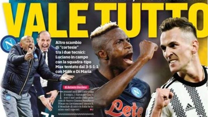 IL NAPOLI SUI MEDIA – Le prime pagine dei giornali di oggi 13 gennaio 2023 - immagine 1