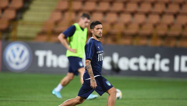 Stefano Sensi, centrocampista dell'Inter, in allenamento con l'Italia (credits: GETTY Images) Stefano Sensi, centrocampista dell'Inter, in allenamento con l'Italia (credits: GETTY Images)