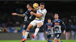 Il Napoli pareggia contro il Verona che chiude in 9. Lazio travolge la Salernitana