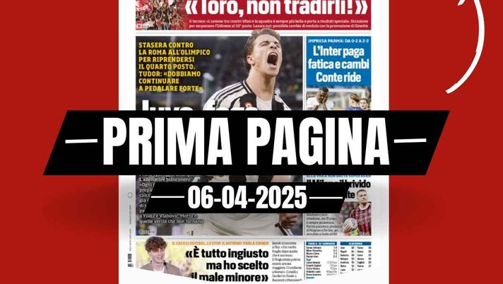 Prima pagina Tuttosport: Milan e il brivido delle rimonte