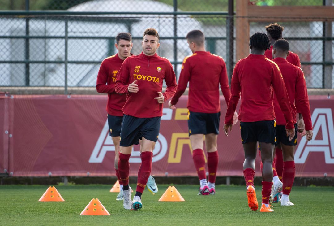 Roma, la rifinitura a Trigoria in vista della Real Sociedad – FOTO GALLERY - immagine 22
