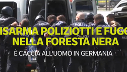 Video – Disarma poliziotti e fugge nella foresta nera: è caccia al Rambo tedesco