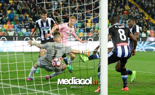 Udinese-Palermo: i rosa vanno al tappeto Udinese-Palermo: i rosa vanno al tappeto
